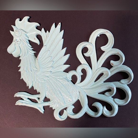 Vintage Cast Aluminum Roosters Set of 2 - Picture 1 of 4